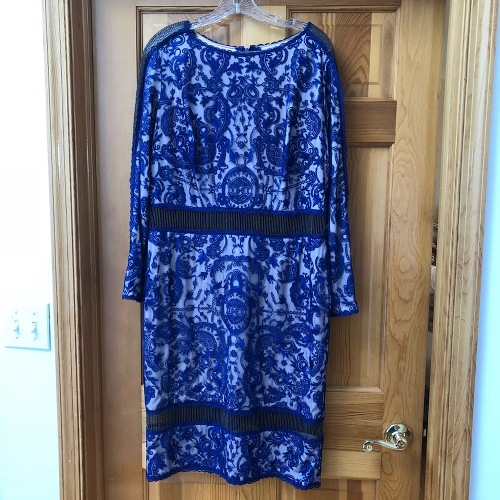 Blue Lace Cocktail Dress
